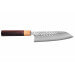 Couteau santoku 16,5cm japonais artisanal Yoshimi Kato SPG Strix V-Tsuchime