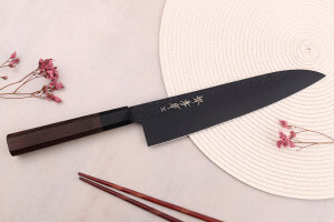 Couteau de chef 24cm japonais Sakai Takayuki Kurokage VG10 manche en wengé
