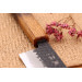 Couteau kiritsuke 21cm japonais artisanal Yuzo Black AS chêne brûlé
