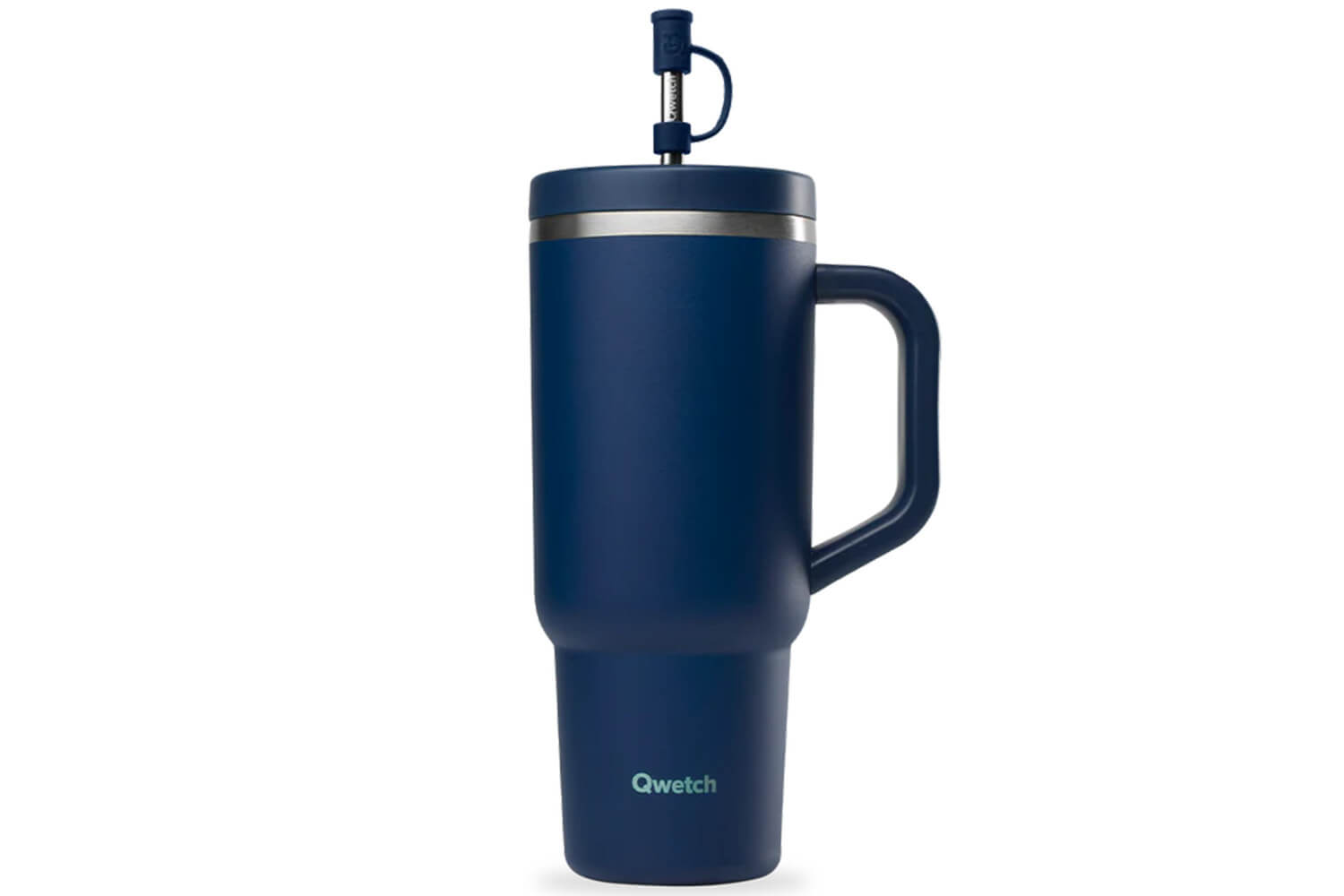 QWETCH - Travel Cup 900 ml met rietje en handvat - 48 uur ijs/12 uur