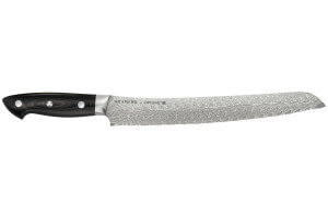Couteau à pain japonais Zwilling Kramer Euro Stainless 26cm damassé manche en micarta