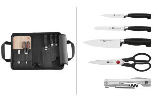 Mallette de voyage Zwilling Four Star 3 couteaux + 3 accessoires