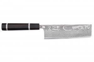 Couteau nakiri 16,5cm japonais artisanal Yuzo Kanko Damas SG2