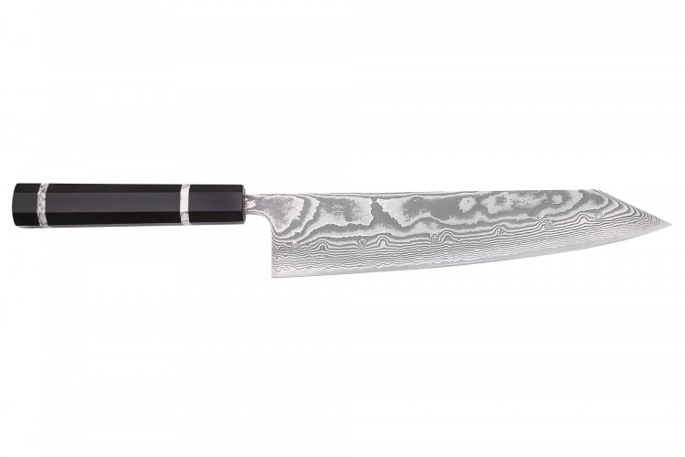 Couteau de chef kiritsuke 24cm japonais artisanal Yuzo Kanko Damas SG2