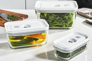 Set de 3 boîtes sous vide Zwilling Fresh & Save S/M/L en verre borosilicate