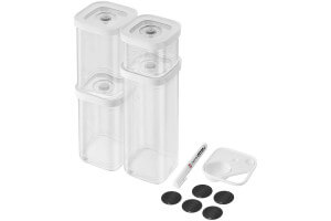 Set 6 pièces Zwilling Fresh & Save Cube taille S 4 boîtes + 1 insert + 1 marqueur