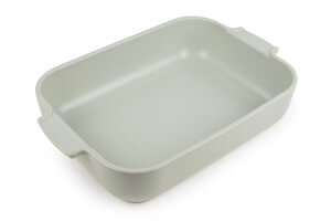 Plat four rectangle Peugeot Appolia en céramique vert sauge