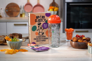 Coffret cadeau Cookut Apéro Cuisto - Shaker pour 9 préparations salées