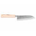 Couteau santoku japonais artisanal Wusaki Nakata Erable BS2 16,5cm manche érable