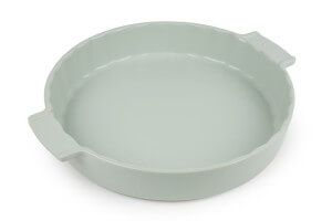Tourtière Peugeot Appolia en céramique vert sauge diamètre 28cm