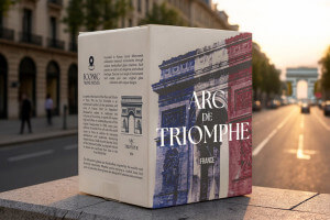 Verre à spiritueux long Alaskan Maker Iconic Monuments Arc de Triomphe en verre cristallin