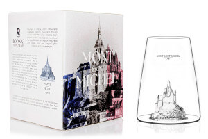 Verre à spiritueux long Alaskan Maker Iconic Monuments Mont Saint-Michel en verre cristallin