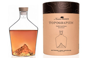 Carafe à spiritueux Alaskan Maker Topographic Mont Cervin en verre cristallin