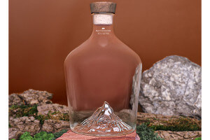 Carafe à spiritueux Alaskan Maker Topographic Mont Cervin en verre cristallin