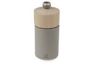 Moulin à sel sec manuel Peugeot Boréal en bois Gris Galet