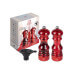 Coffret cadeau 2 moulins Peugeot Podium en acrylique rouge 18cm