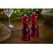 Coffret cadeau 2 moulins Peugeot Podium en acrylique rouge 18cm