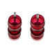 Coffret cadeau 2 moulins Peugeot Podium en acrylique rouge 18cm