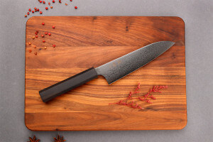 Couteau santoku 17cm japonais artisanal Yuzo Kurogane Damas VG10