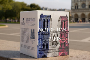 Verre à spiritueux long Alaskan Maker Iconic Monuments Notre Dame de Paris en verre cristallin