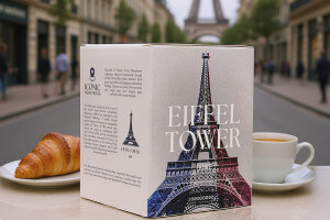 Verre à spiritueux long Alaskan Maker Iconic Monuments Tour Eiffel en verre cristallin