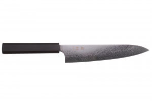 Couteau de chef 20cm japonais artisanal Yuzo Kurogane Damas VG10