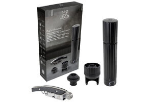 Coffret cadeau Peugeot Pop'n'Preserve tire-bouchon sommelier + pompe de conservation + 2 bouchons