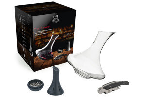Coffret cadeau Peugeot Wine Service carafe à décanter + billes de nettoyage + tire-bouchon