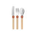 Set de couverts pour enfants Opinel Le Petit Gourmet coloris corail