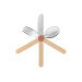 Set de couverts pour enfants Opinel Le Petit Gourmet coloris corail