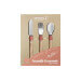 Set de couverts pour enfants Opinel Le Petit Gourmet coloris corail
