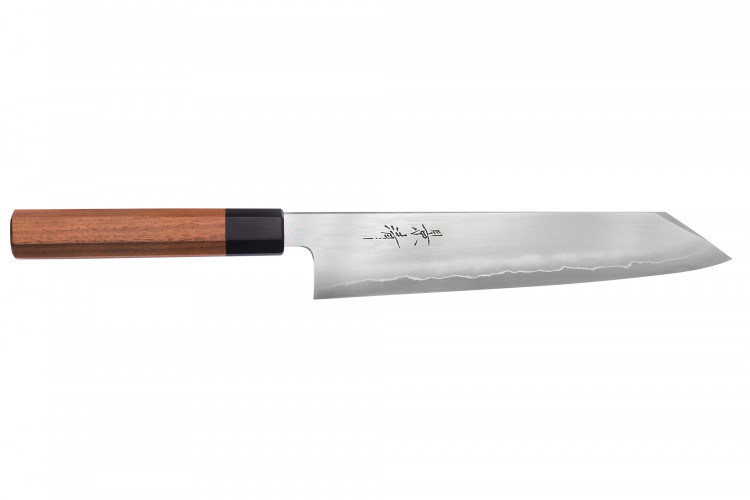 Couteau kiritsuke japonais artisanal Kagekiyo Kurumi Ginsan 24cm