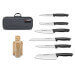 Mallette professionnelle Fischer Creative Chef 6 couteaux de cuisine + bloc offert