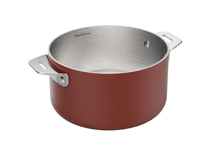 Casserole Cookut La Merveilleuse 20cm en acier inoxydable Steel Green&reg;
