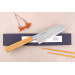 Couteau santoku 16,5cm japonais artisanal Sakai Kikumori TS10 en chêne