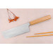 Couteau nakiri 16,5cm japonais artisanal Sakai Kikumori TS10 en chêne