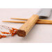 Couteau de chef 21cm japonais artisanal Sakai Kikumori TS10 en chêne
