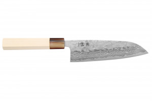 Couteau santoku 16,5cm japonais artisanal Yuzo Haruto Damas