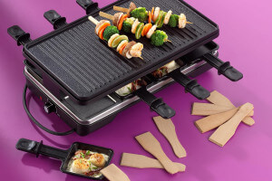 Appareil à raclette/grill Kela Geneva en fonte pour 8 personnes
