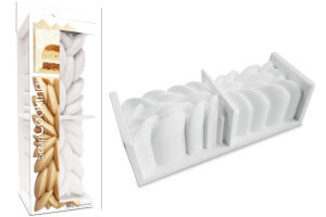 Moule silicone bûche 3D Scrapcooking Instant en silicone 25x8x8cm