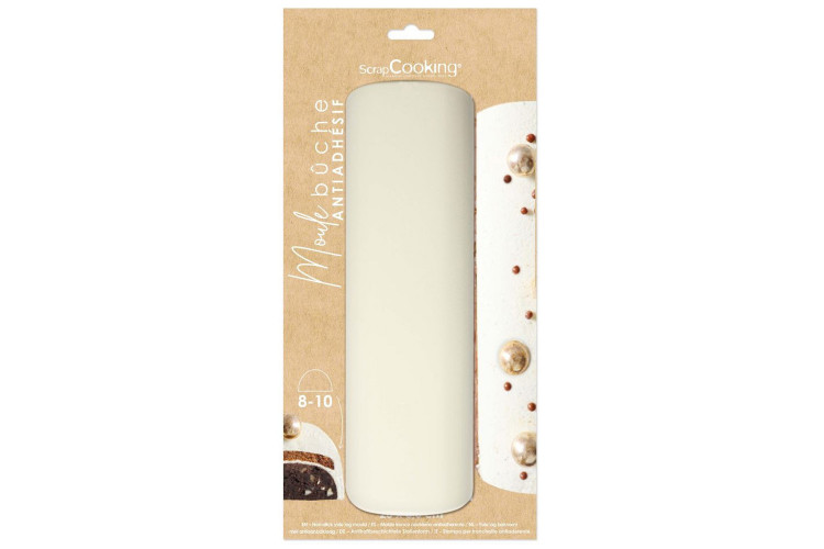 Moule &agrave; b&ucirc;che Scrapcooking 28cm en acier antiadh&eacute;sif