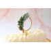 Cake topper Scrapcooking couronne de Noël en bois