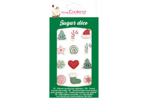 Décors en sucre Scrapcooking Sweet Xmas pour bûches et gâteaux