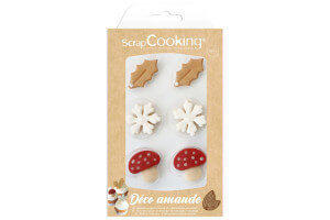 Décors en pâte d'amande Scrapcooking Hiver