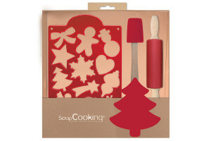 Coffret 3 ustensiles Scrapcooking biscuits de Noël pour enfants