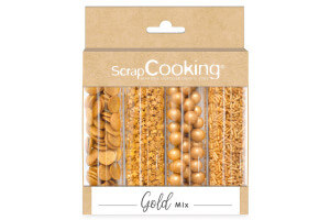 Set 4 tubes décors sucrés Scrapcooking Gold Mix - 62g