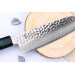 Couteau santoku japonais 17cm Sakai Takayuki Nanairo Green Damas VG10