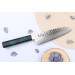 Couteau santoku japonais 17cm Sakai Takayuki Nanairo Green Damas VG10