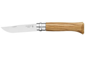 Coffret Opinel Luxe n°8 lame 8,5cm manche en olivier + étui