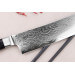 Couteau nakiri 16cm japonais Sakai Takayuki Grand Chef Seigaiha Damas 45 couches